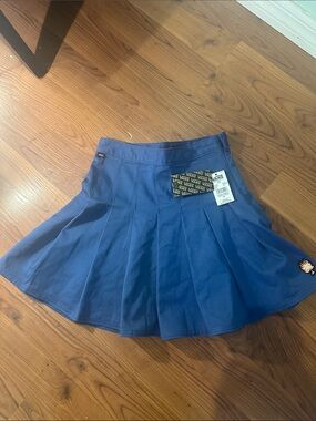 Vans Women's Royal Blue Pleated Skater Skirt